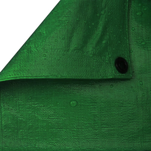 Green Heavy Duty Waterproof Tarpaulin - 200gsm for All Weather Conditions