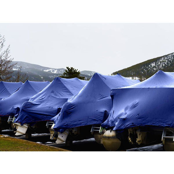 Blue Heavy Duty Waterproof Tarpaulin Durable Protection at 200gsm