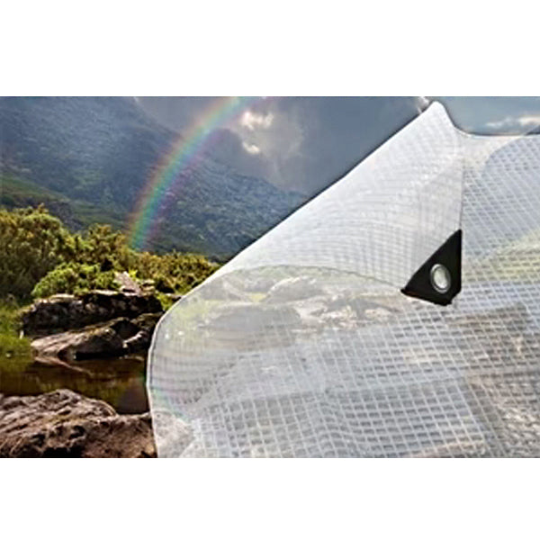 Clear 170gsm Waterproof UV Protected Mono Cover Tarpaulin - Ultimate Outdoor Shield