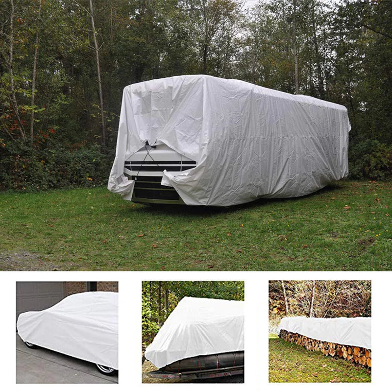 Super White 200gsm Tarpaulin - Multipurpose Waterproof & UV Protected Cover for All-Weather Use