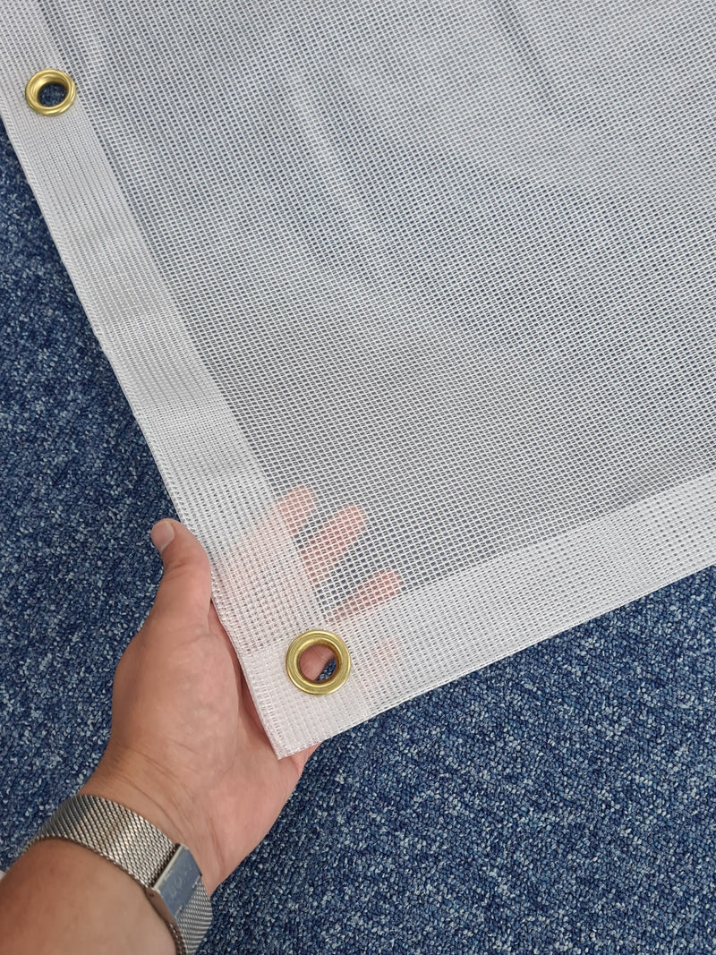 Clear Reinforced Tarpaulin - Heavy Duty 350gsm Superior Strength and Clarity
