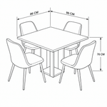 Custom Square & Rectangle Table Chair Set Covers | Waterproof Outdoor Patio Furniture Covers | DuraLite, DuraShield & DuraWeave Materials | UV & Weather Resistant