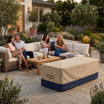 Custom Rectangular Fire Pit Covers – DuraLite, DuraWeave & DuraShield Fabric | Made-to-Measure Sizes