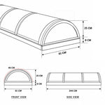 Custom Barrel Vaulted Skylight Cover – 1000D PVC Coated Polyester UV Protective Outdoor Skylight Shade Cover Made to Measure