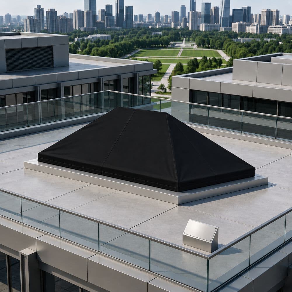 Custom Extended Pyramid Skylight Covers – Waterproof UV Resistant Polyester | Custom Size