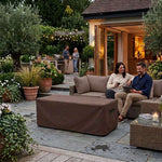Custom Rectangular Fire Pit Covers – DuraLite, DuraWeave & DuraShield Fabric | Made-to-Measure Sizes