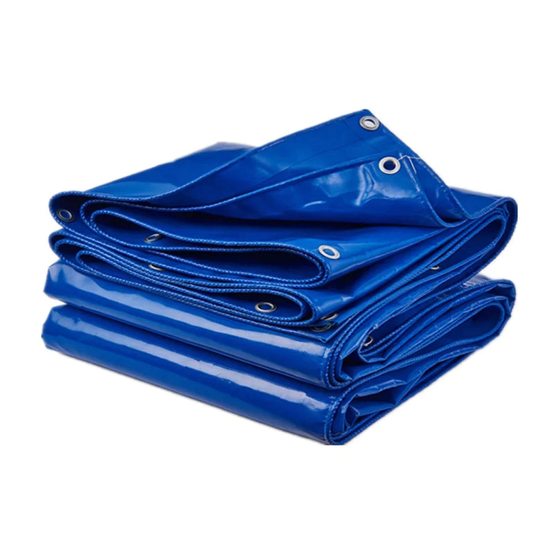 Heavy Duty Blue PVC Tarpaulin (610gsm) Waterproof Cover for Industrial and Outdoor Use