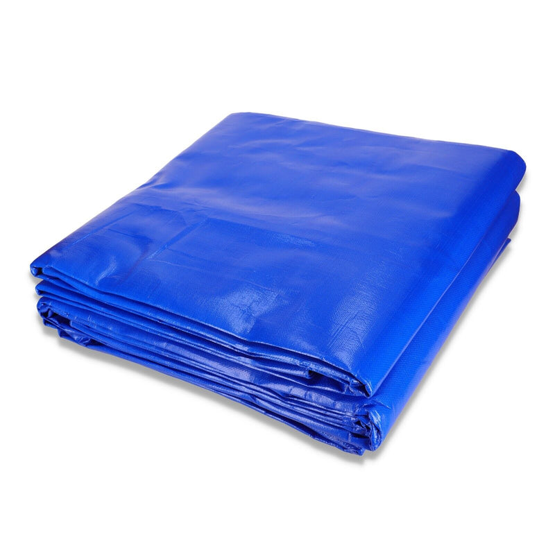 Premium Blue Polyethylene Tarpaulin Heavy Duty Waterproof Tarp - 105gsm for All-Weather Protection