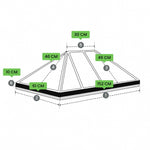 Custom Extended Pyramid Skylight Covers – Waterproof UV Resistant Polyester | Custom Size