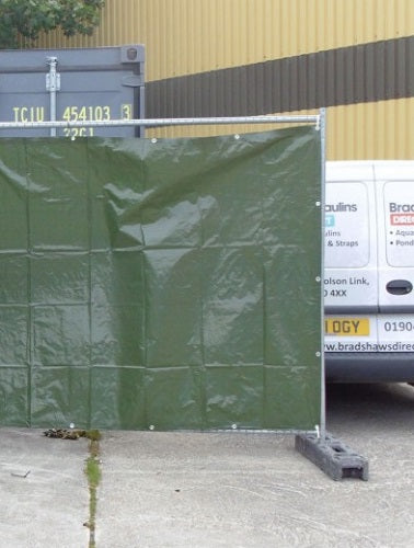 Dim Gray Lightweight Fence Tarpaulin 140gsm For Privacy