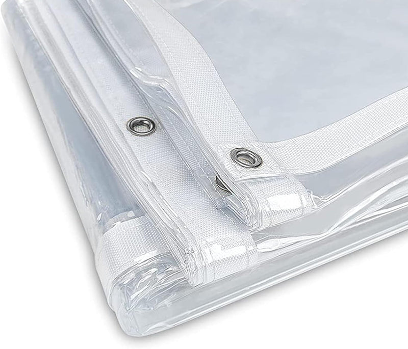 Crystal Glass Clear Waterproof Market Stall Tarp - UV Resistant Tarpaulin
