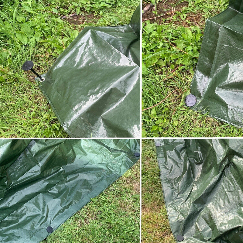 Standard - 150gsm Ultimate Woven Tarpaulin Green for Outdoor Applications