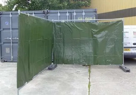 Dim Gray Lightweight Fence Tarpaulin 140gsm For Privacy