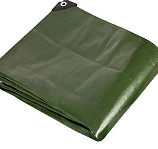 Reliable Green Heavy Duty Waterproof Tarp Sheet Cover - 200gsm