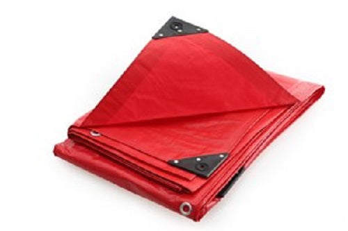 Super Red Tarpaulin Shrinkproof, UV Protected - 200gsm for Premium Outdoor Coverage