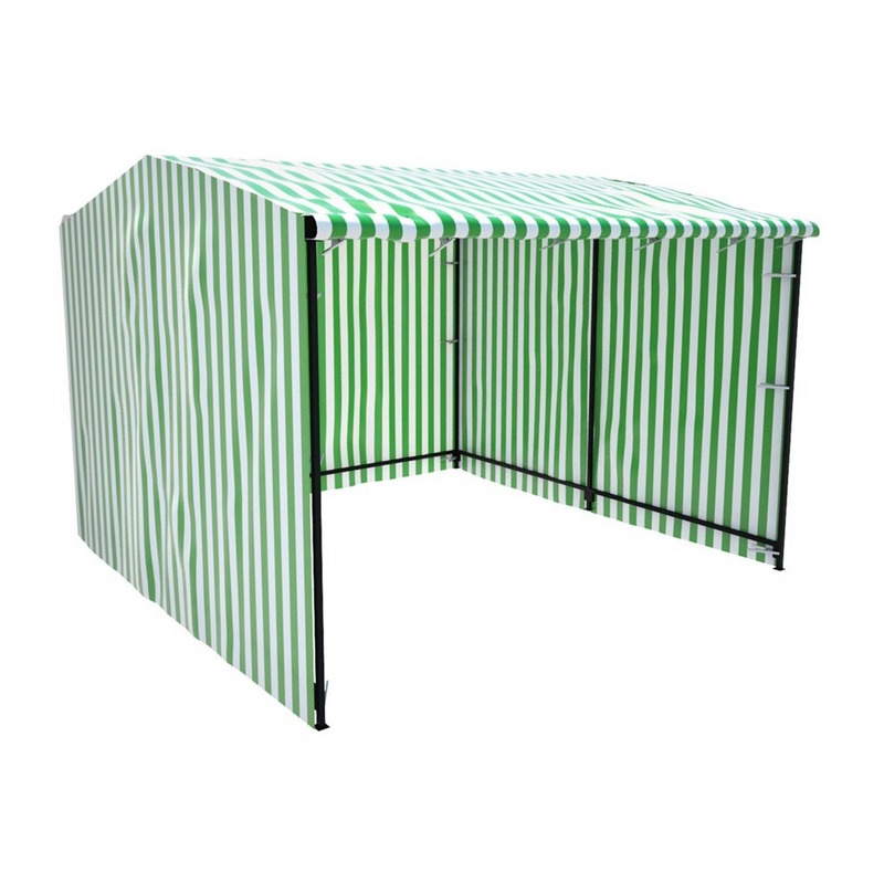 Green/White Market Stall Tarpaulins (170gsm) Reliable Outdoor Covers for Events and Vendors