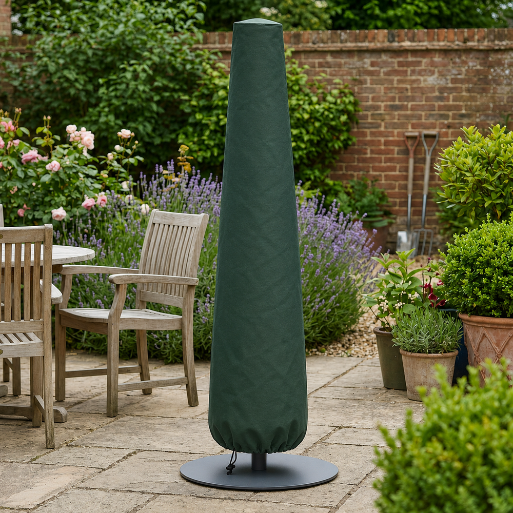 Heavy Duty Parasol Cover – Green – Polyethylene – Outdoor Use
