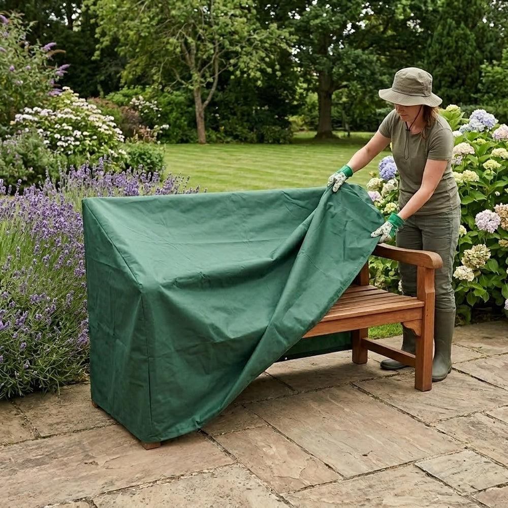 3 Seater Bench Cover – Medium – Reversible & Waterproof – Outdoor Furniture Protection