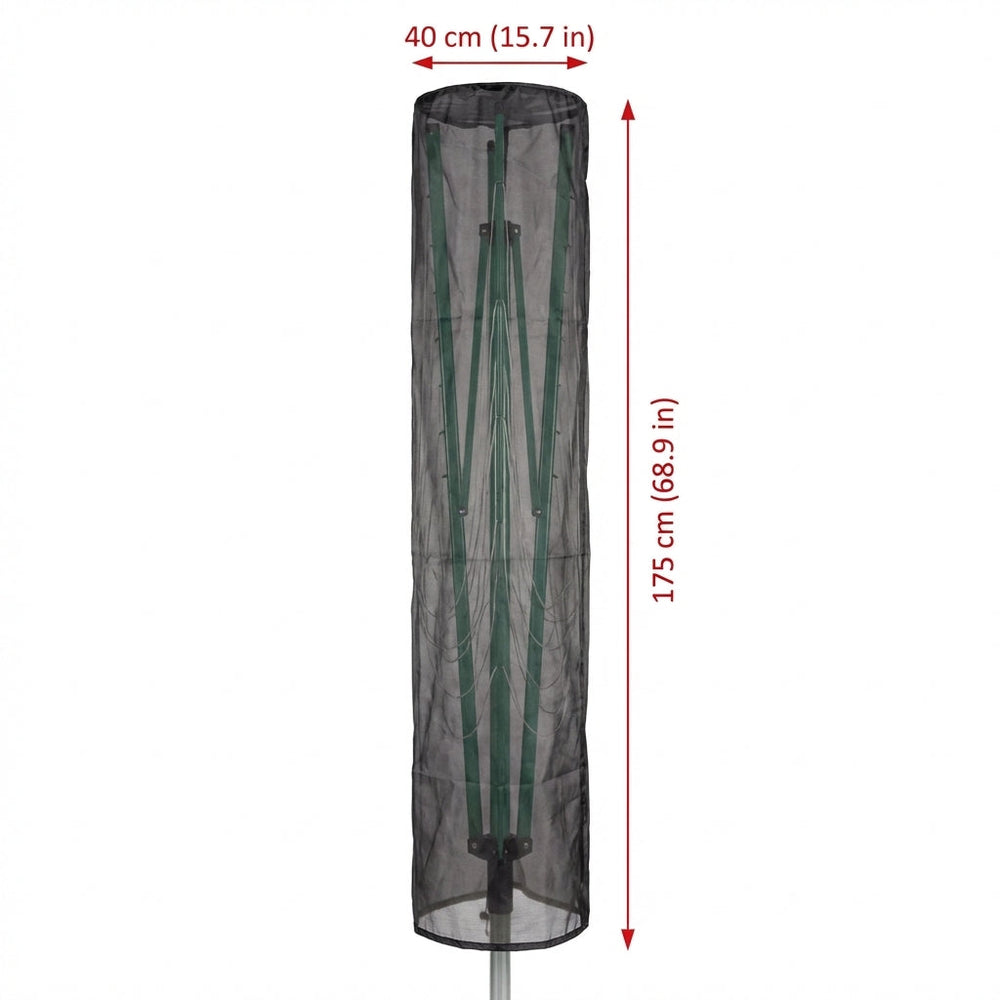 Rotary Washing Line Cover – 175 cm Black – Weatherproof Protection – Outdoor Use