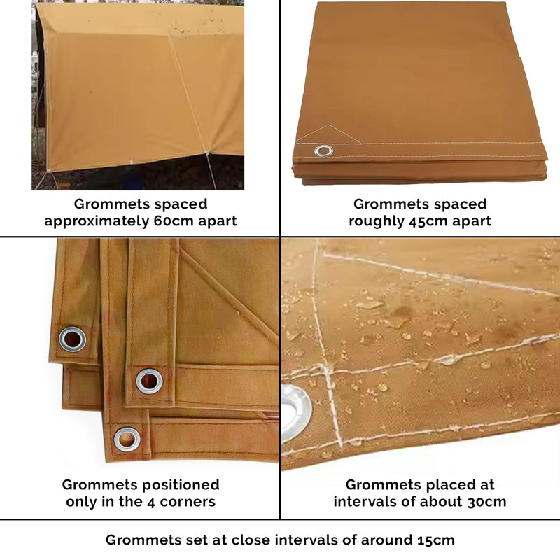 Heavyweight 610GSM Wax-Treated Canvas Tarpaulin – 28 Mil Thick