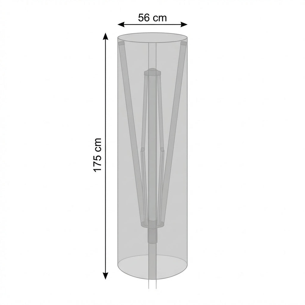 Rotary Line Cover – Charcoal – Durable Polyester – Outdoor Protection