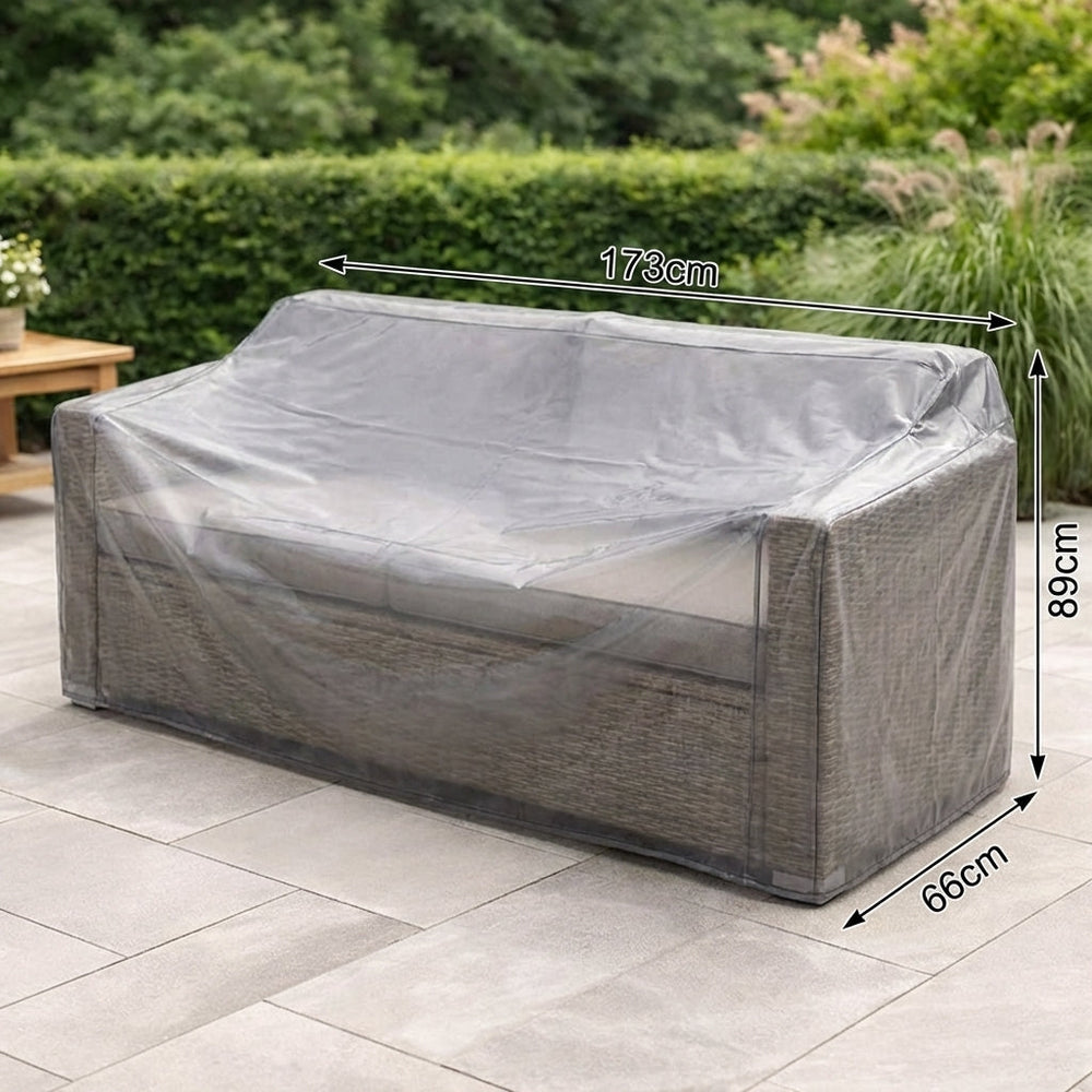 Rattan Sofa Cover – Large 173cm – Waterproof PVC – Outdoor Furniture Protection