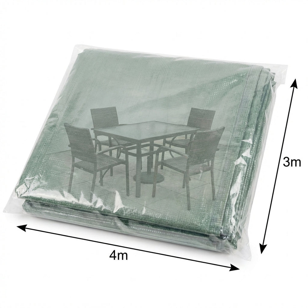 Heavy Duty Tarpaulin – 4m x 3m – Cross Laminated PE – Outdoor Protection