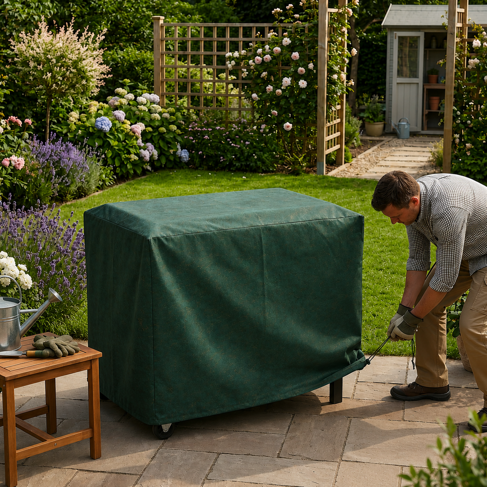 Medium Flatbed Barbecue Cover – Green – Super Tough Waterproof Protection