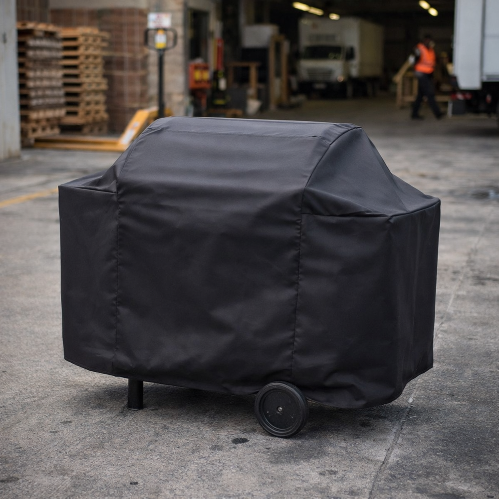 BBQ Cover – Large 155cm – Heavy Duty PVC Backed – All-Weather Protection