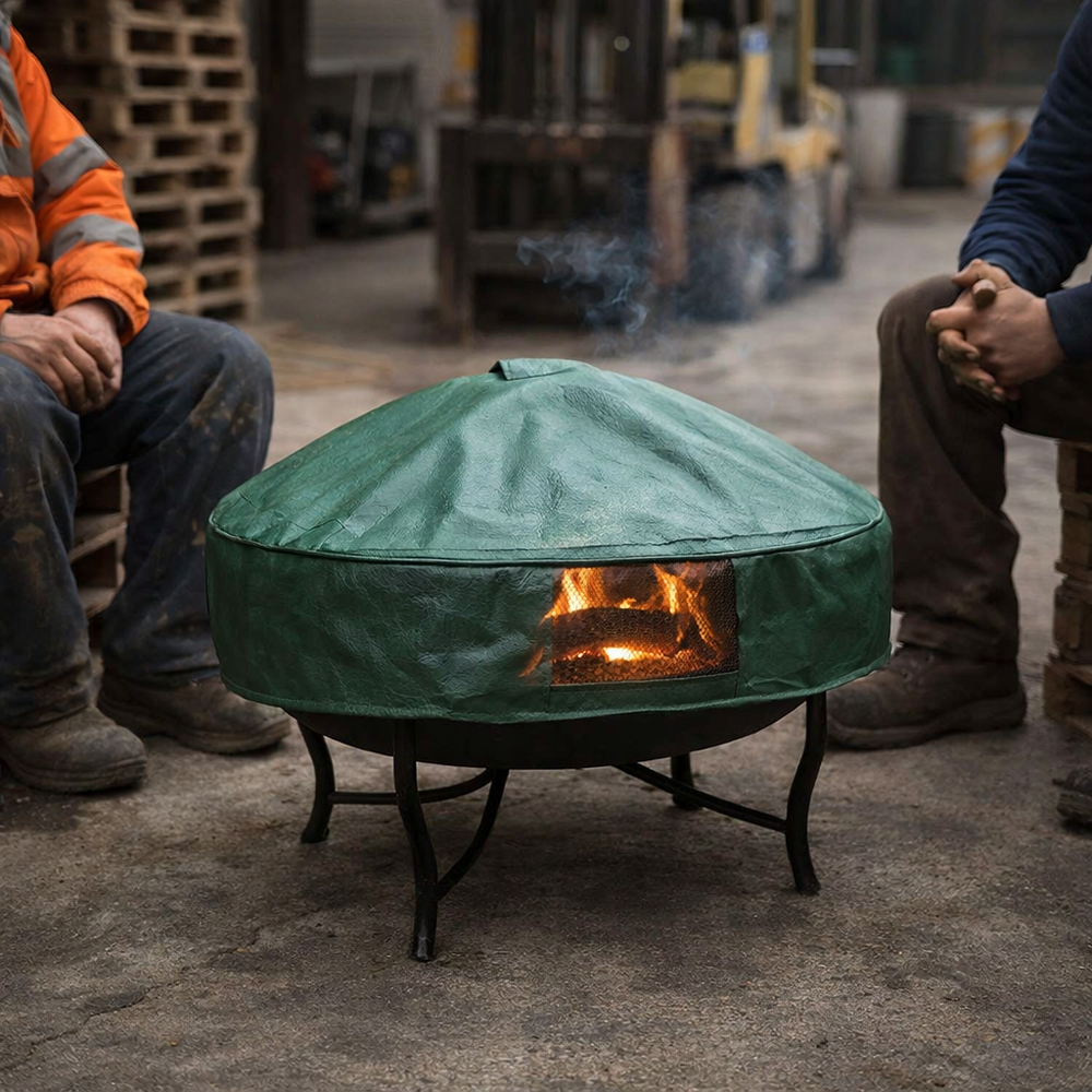 Firepit Cover – Small, Green – Super Tough Waterproof – Outdoor Protection