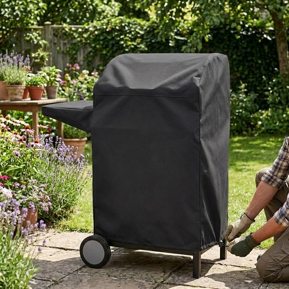 Barbecue Cover – Small Black – Super Tough Waterproof – Outdoor Protection