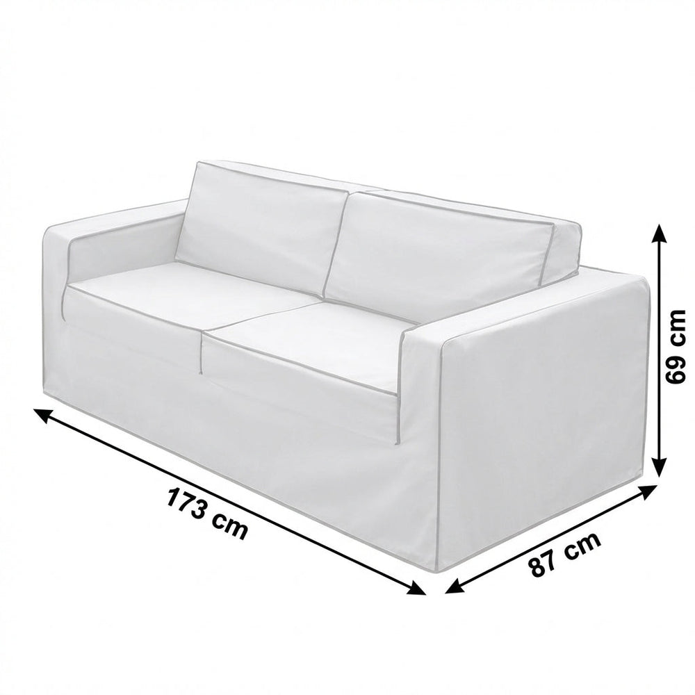 Rattan Sofa Cover – Small 173cm – Waterproof PVC – Garden Furniture Protection