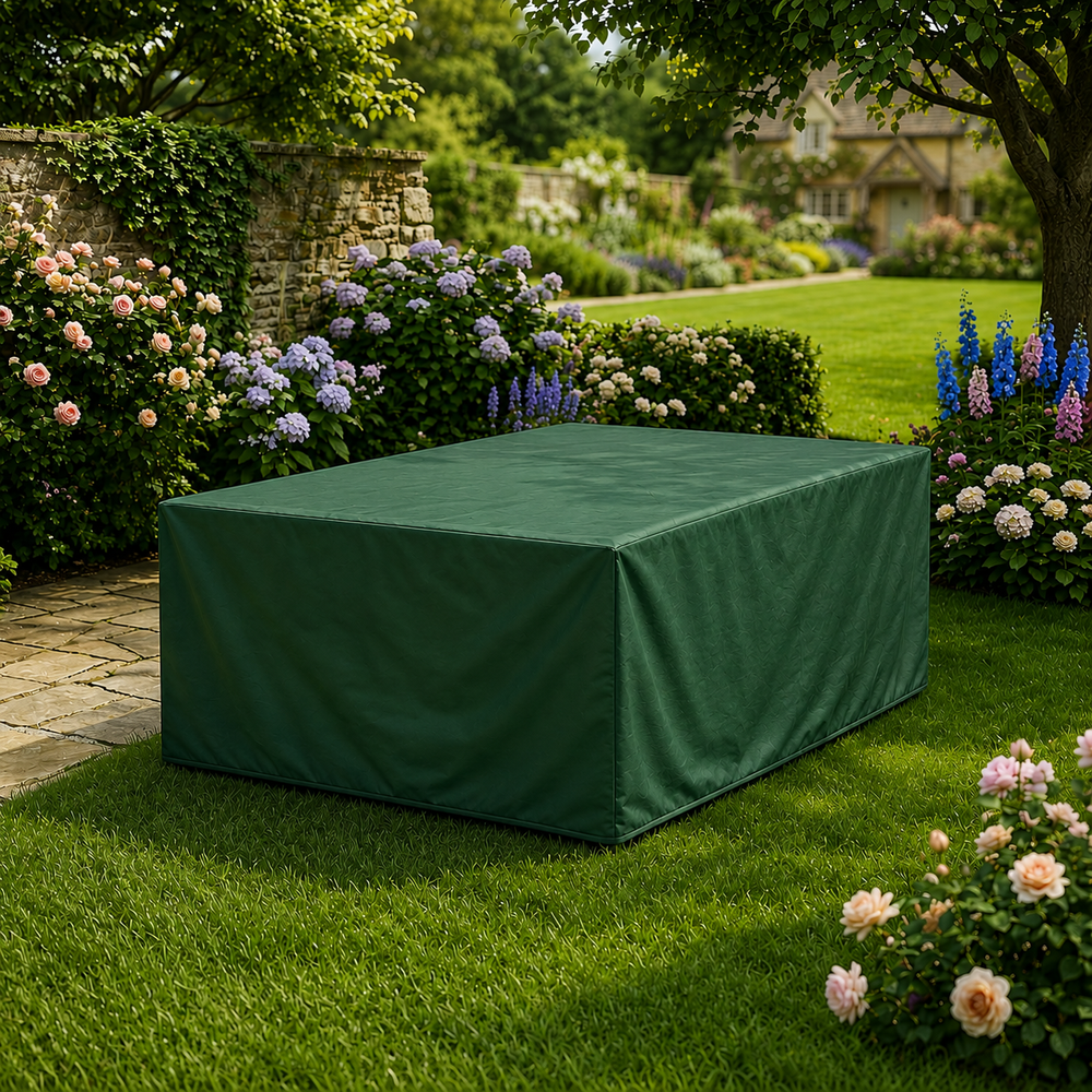 Table Cover – 4 Seater Rectangular – Heavy Duty Waterproof – Outdoor Furniture Protection
