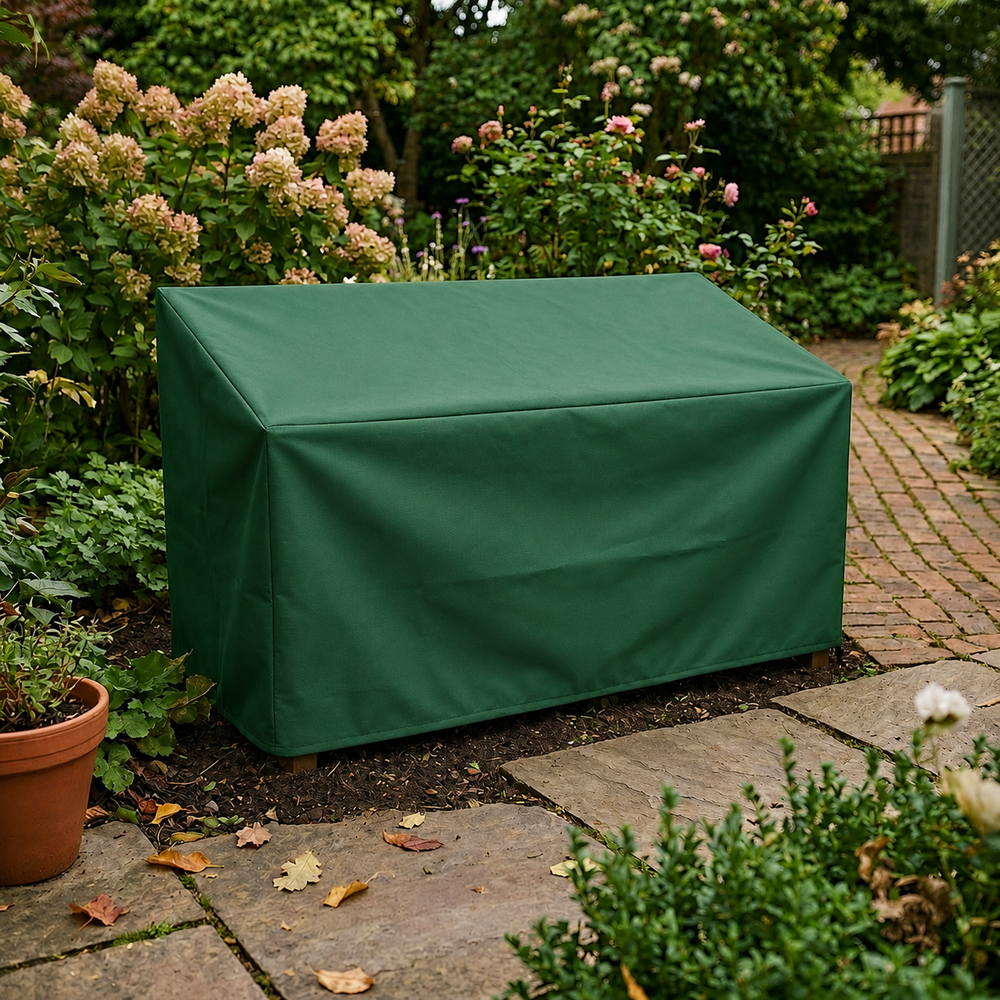 Bench Cover for 2 Seater – Small – Reversible PVC Protection – Outdoor Furniture