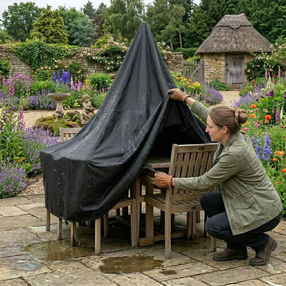 Water Shedding Pole – Plastic Coated Steel – Garden Furniture Cover Support
