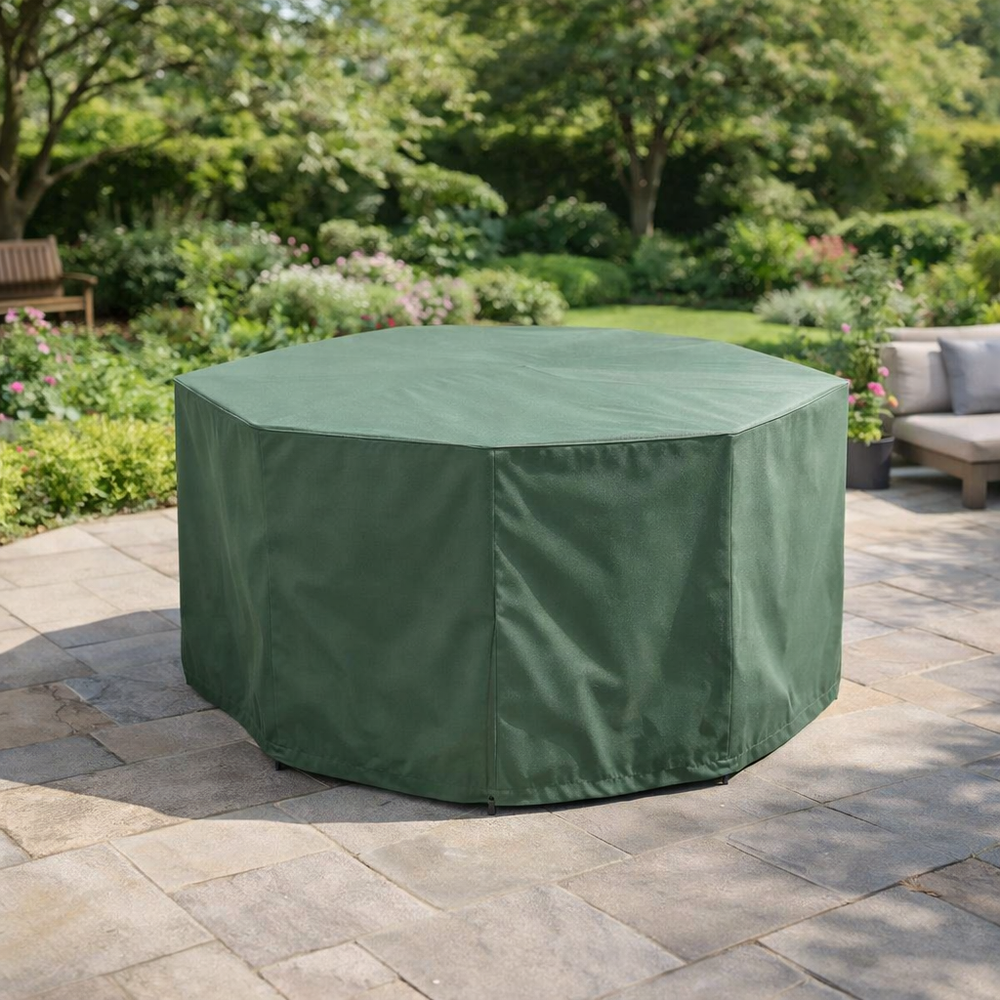 Premium Patio Set Cover – 4 Seat – Green Polyester – Outdoor Protection
