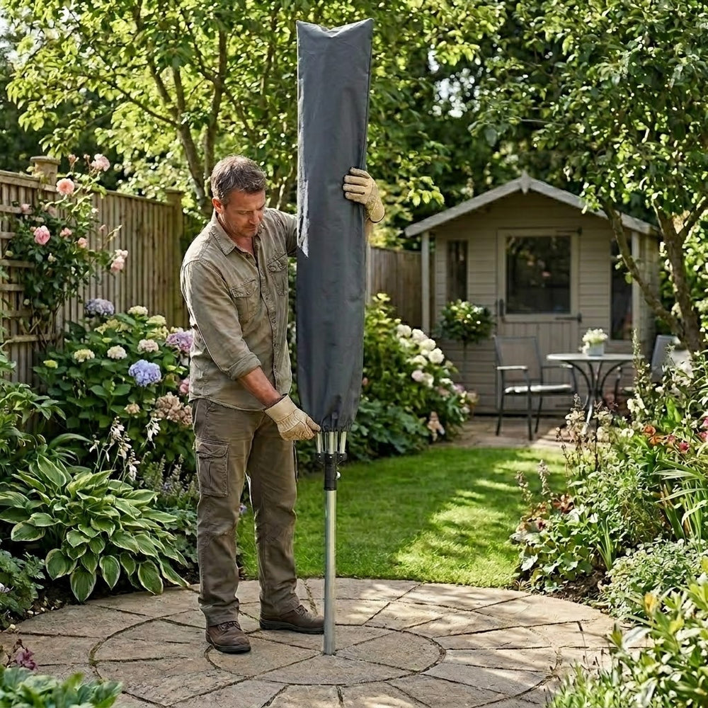 Rotary Line Cover – Charcoal – Durable Polyester – Outdoor Protection