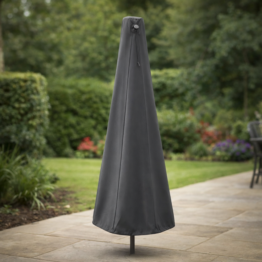 Premium Parasol Cover – Small Charcoal – Waterproof Polyester – Outdoor Protection