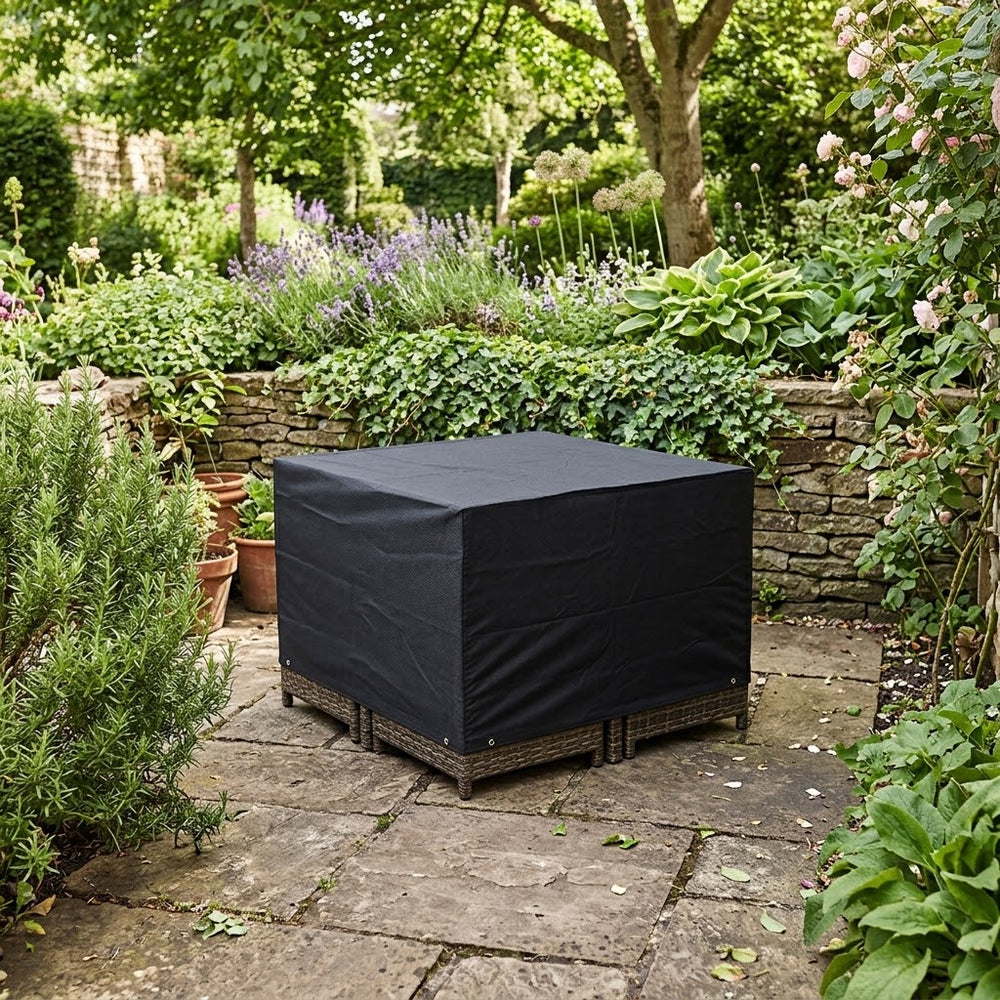 4 Seater Rattan Cube Set Cover – 117cm – Waterproof PVC – Outdoor Furniture Protection