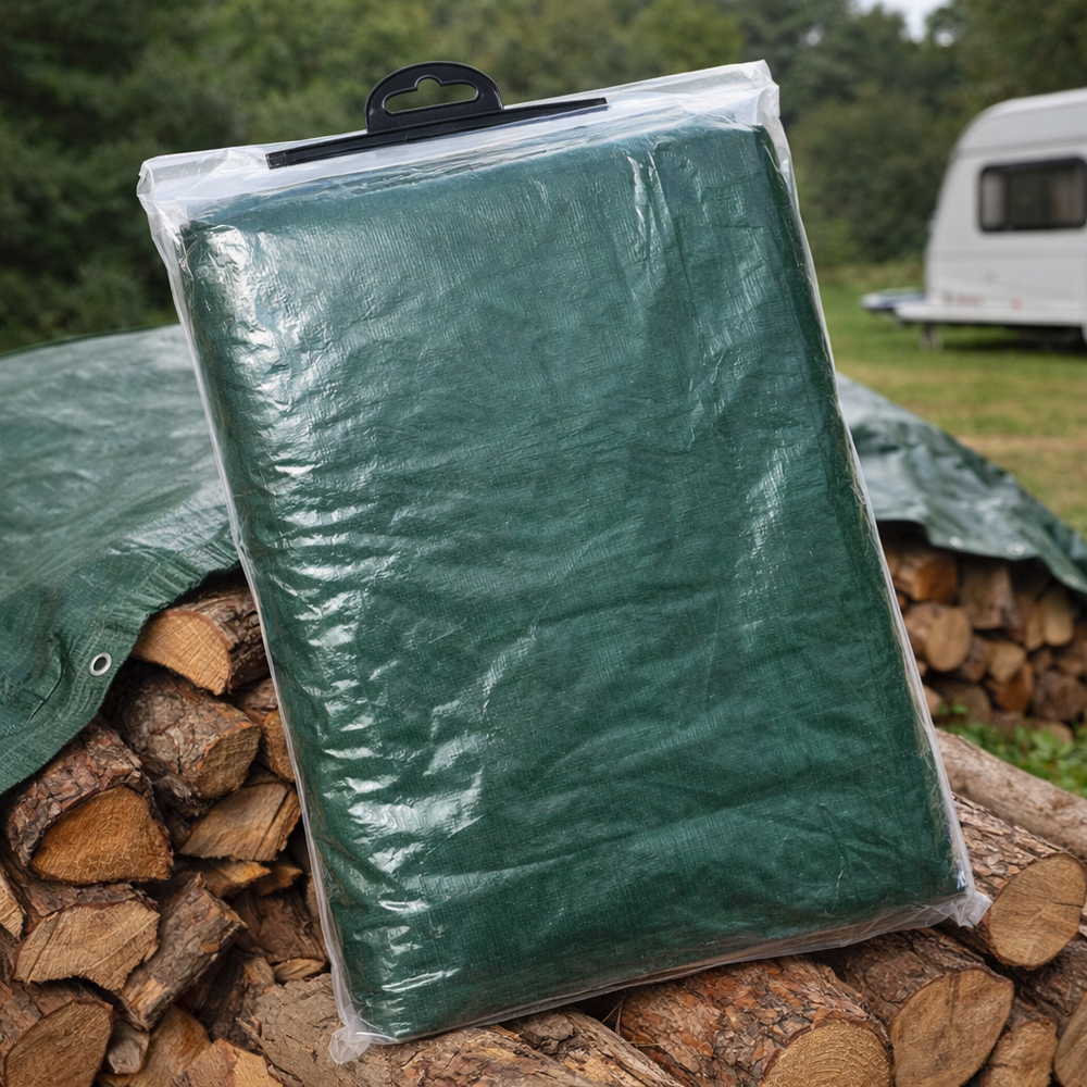 Heavy Duty Tarpaulin – 8m x 5m – Cross Laminated Polyethylene – Multi-Use Protection