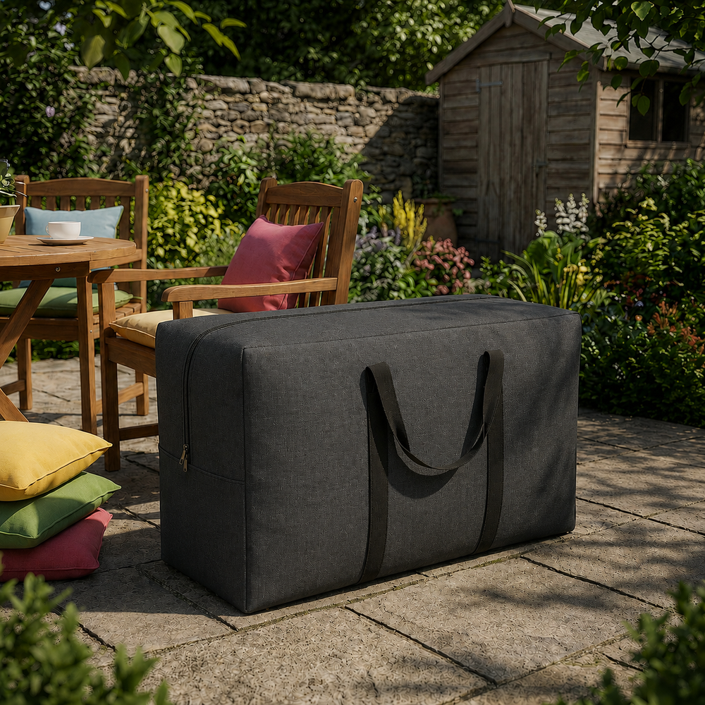 Cushion Storage Bag – Charcoal – Durable Polyester – Outdoor Protection