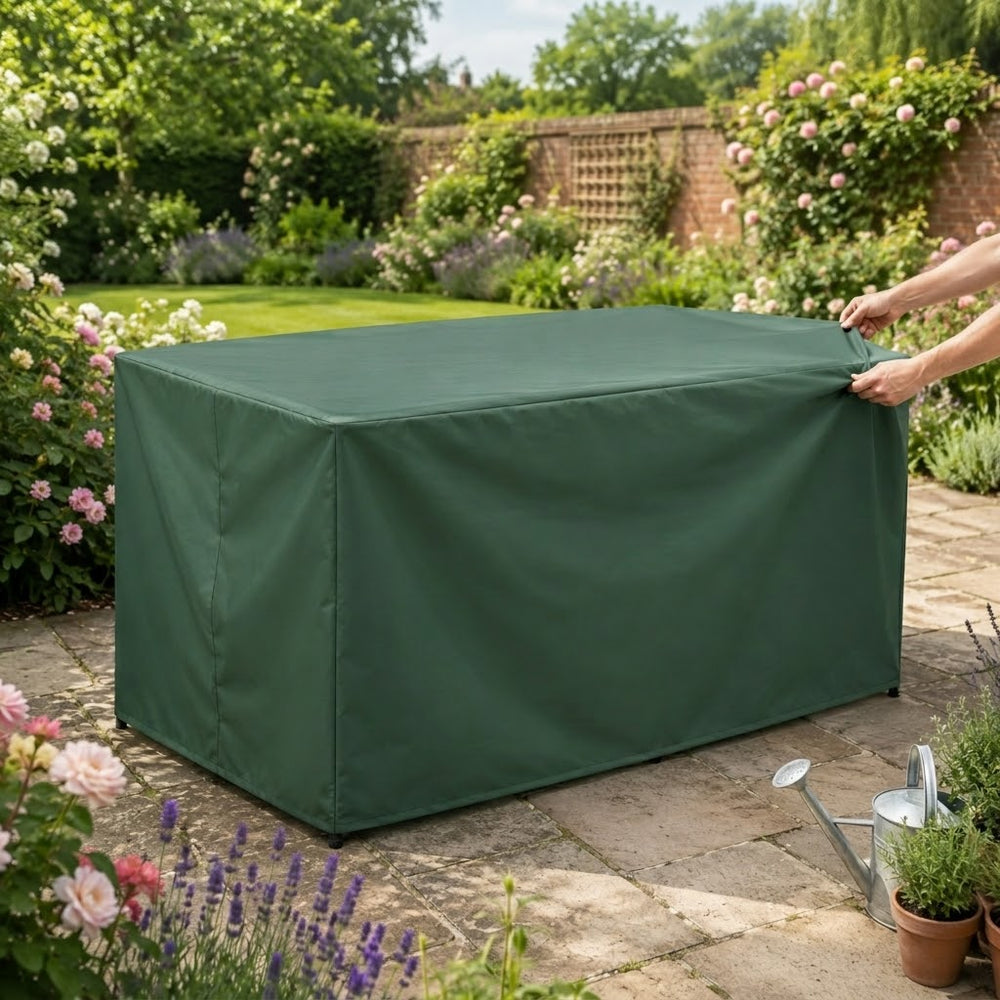 Rectangular Patio Set Cover – 6 Seat – Reversible PVC Backed – Outdoor Protection