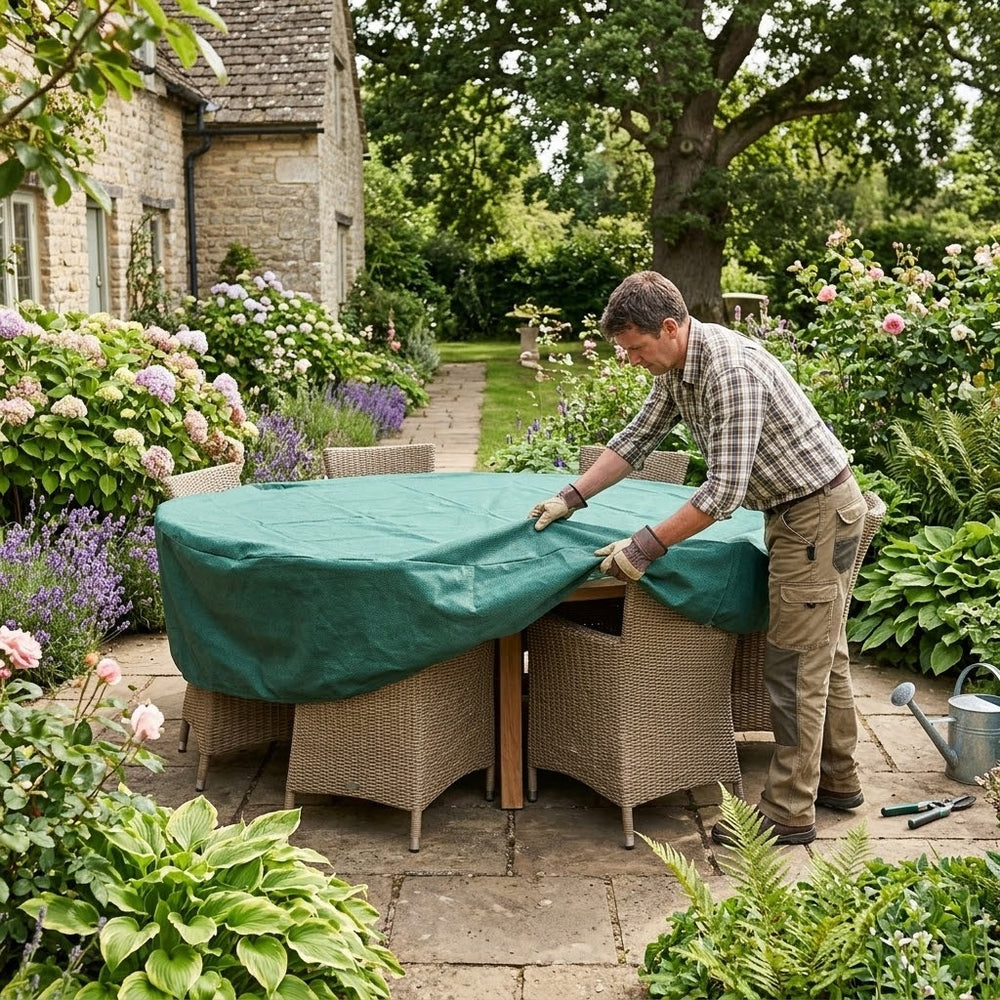 Round Furniture Set Cover – 6-8 Seater – Tough Material – Outdoor Protection