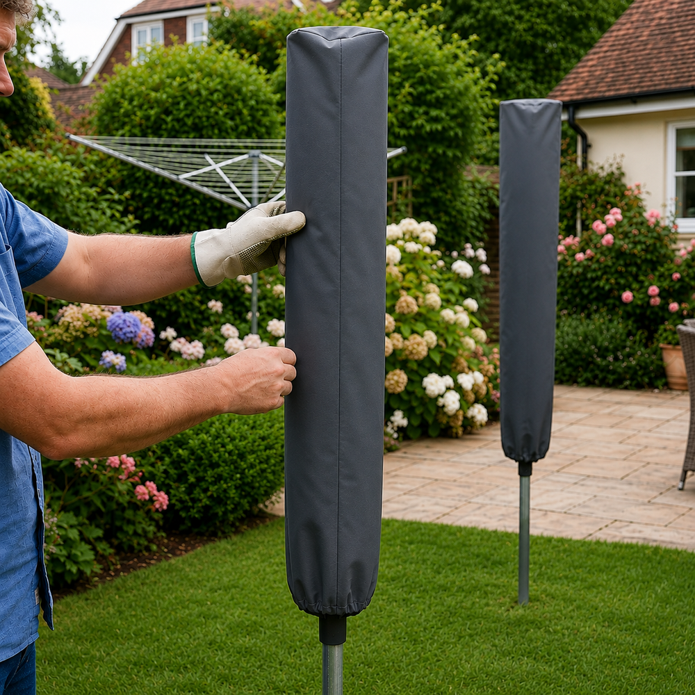 Rotary Line Cover – Charcoal – Durable Polyester – Outdoor Protection