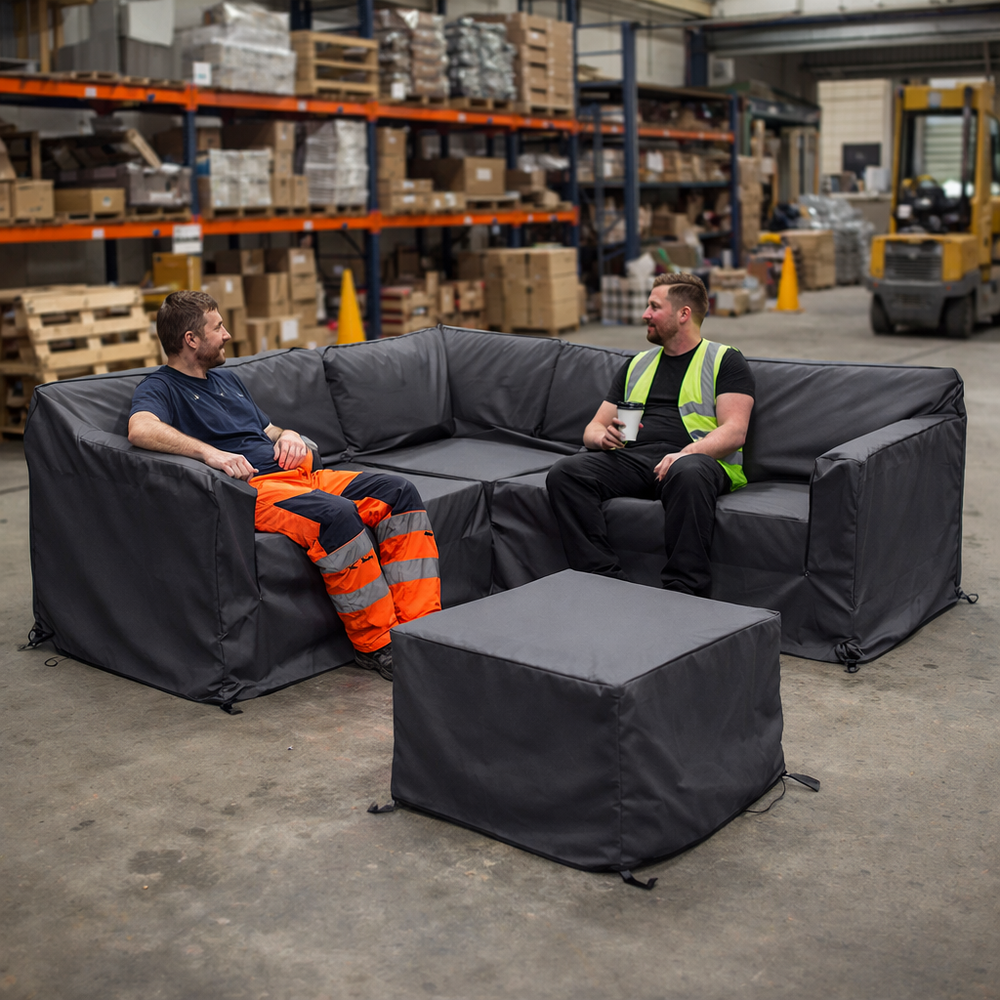 Corner Sofa Set Cover – Large Charcoal – Durable Polyester – Outdoor Protection