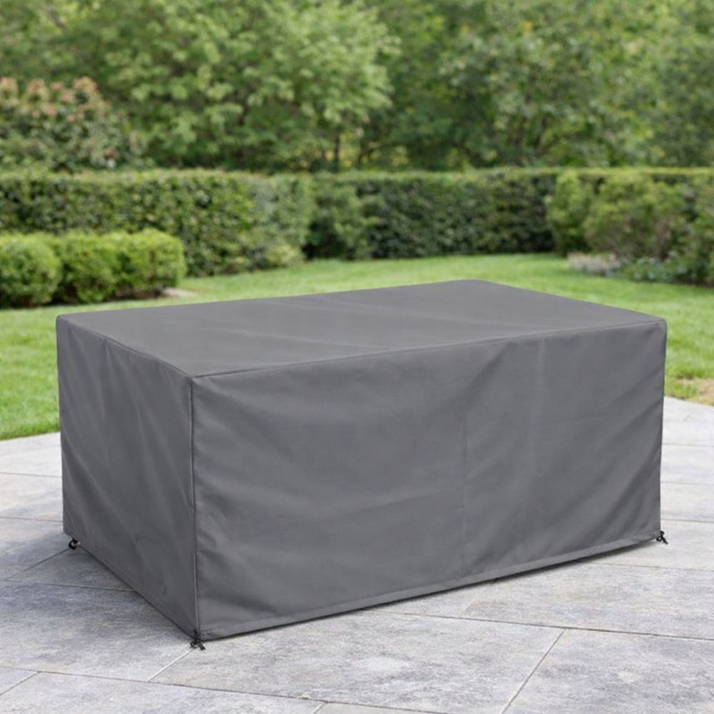 Rectangular Table Cover – Grey – Waterproof Polyester – 6 Seat Protection