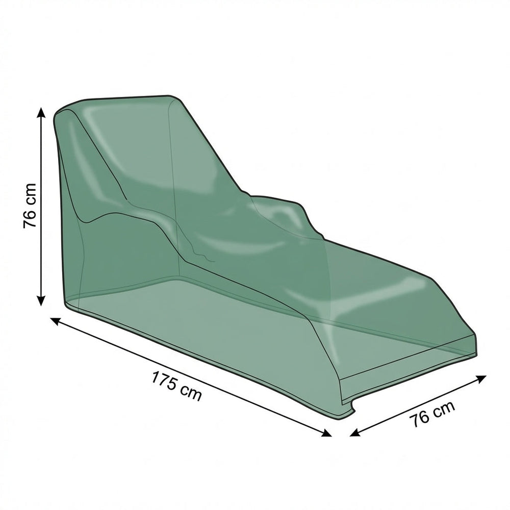 Heavy Duty Lounger Cover – Green – Polyethylene Protection – Outdoor Use