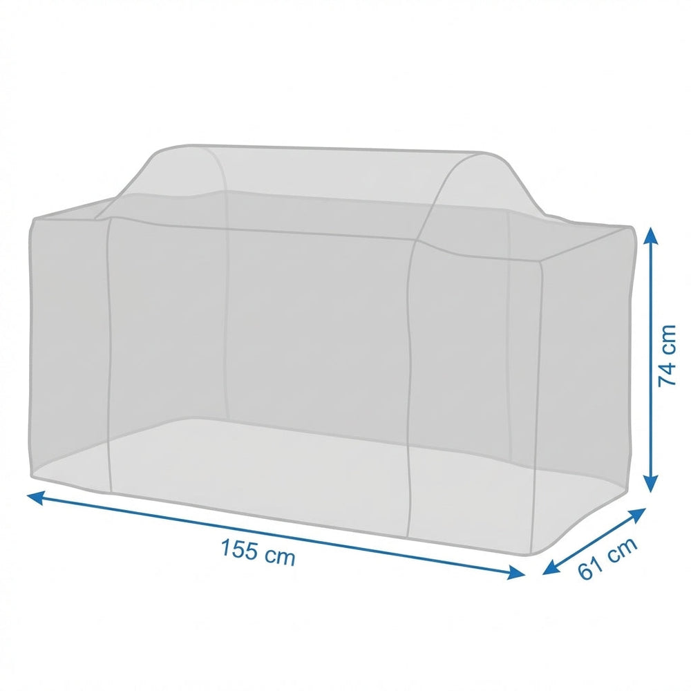Heavy Duty Large Flatbed Barbecue Cover – Black – Polyethylene Protection – Outdoor Use