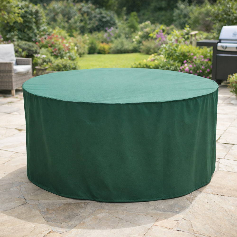 Circular Patio Set Cover – 90cm High – PVC Backed Polyester – Outdoor Protection