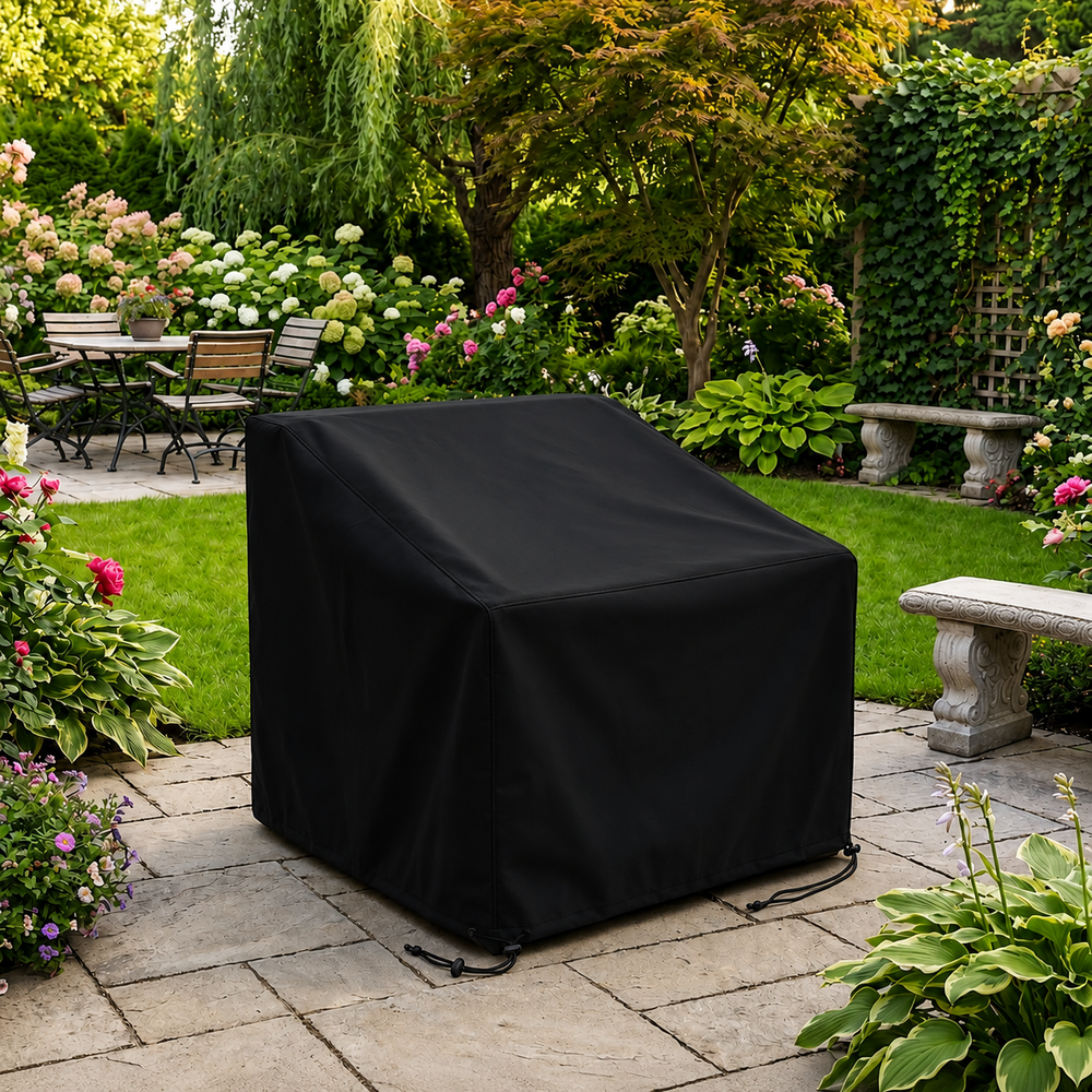 Armchair Cover – Large Black – Super Tough Waterproof – Protection